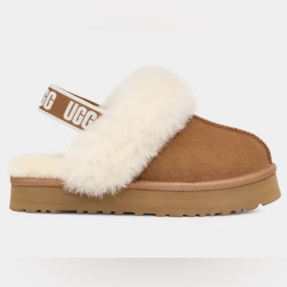 Ugg Big Kids Funkette slippers Chestnut